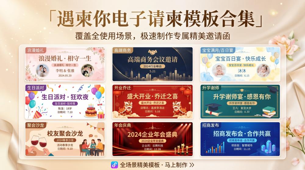宝宝百日宴电子邀请函制作全攻略！从选模板到一键分享，新手也能零失误